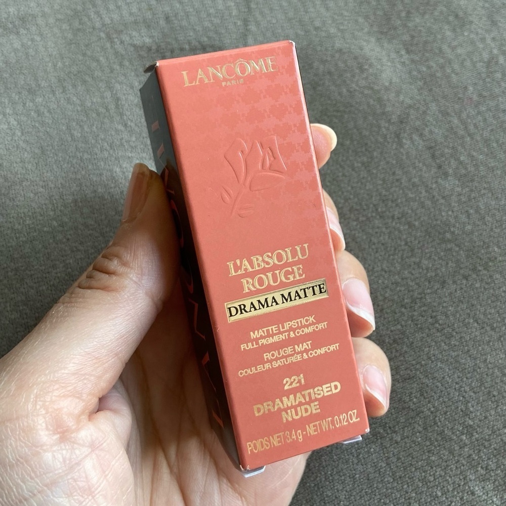 Lancome L'Absolu Rouge Lipstick-221 DRAMATISED
NUDE Drama Matte Limited Edition